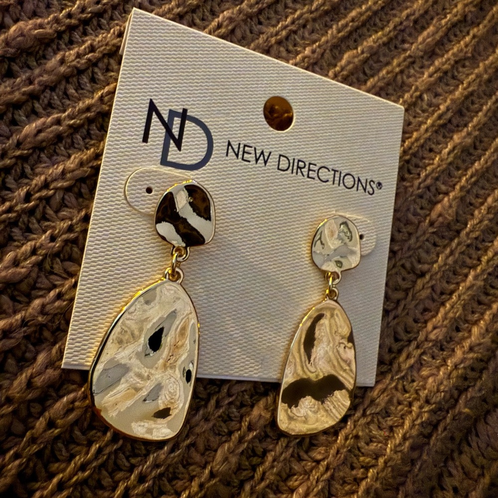 New Directions Gold Stud Earrings